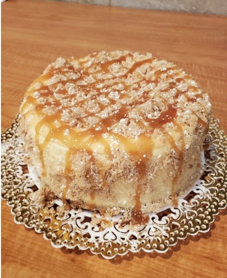 6" Caramel Streusel Cheesecake
