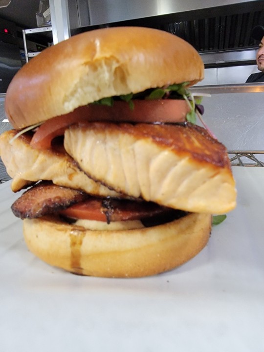 Salmon BLT - A Perfect Fish Burger