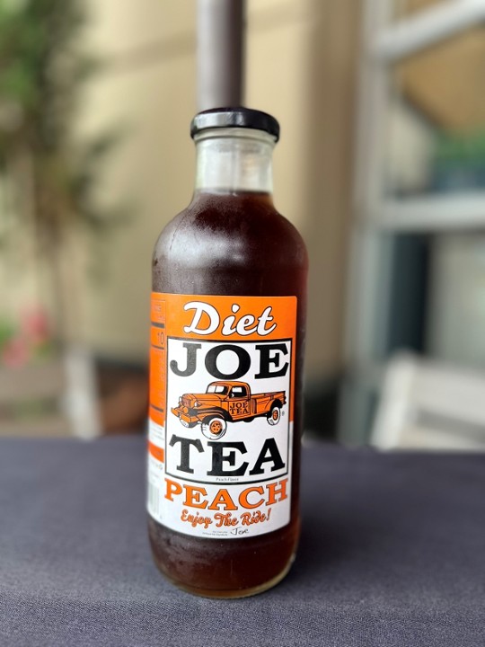 Joe's Diet Peach Tea.