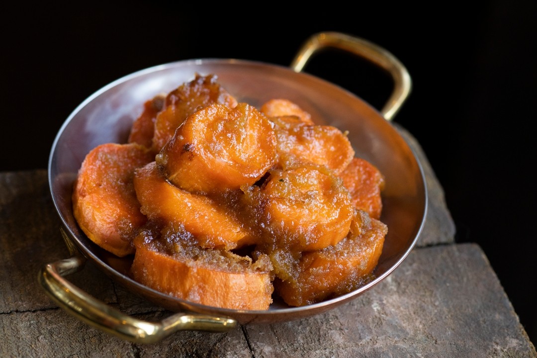 candied local sweet potatoes