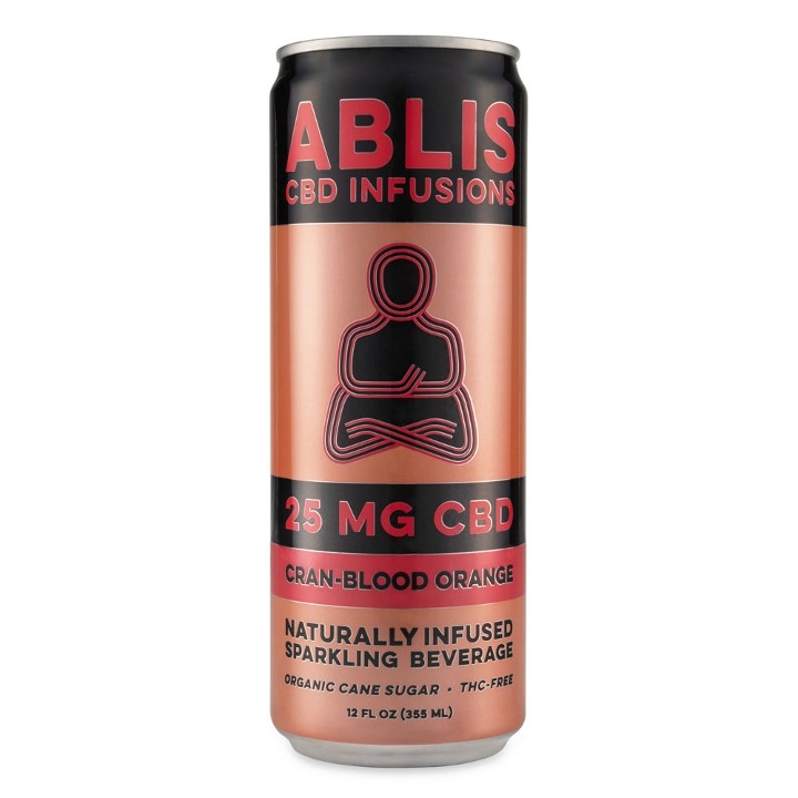 ABLIS CBD Infusions Sparkling Beverage - Cran-Blood Orange