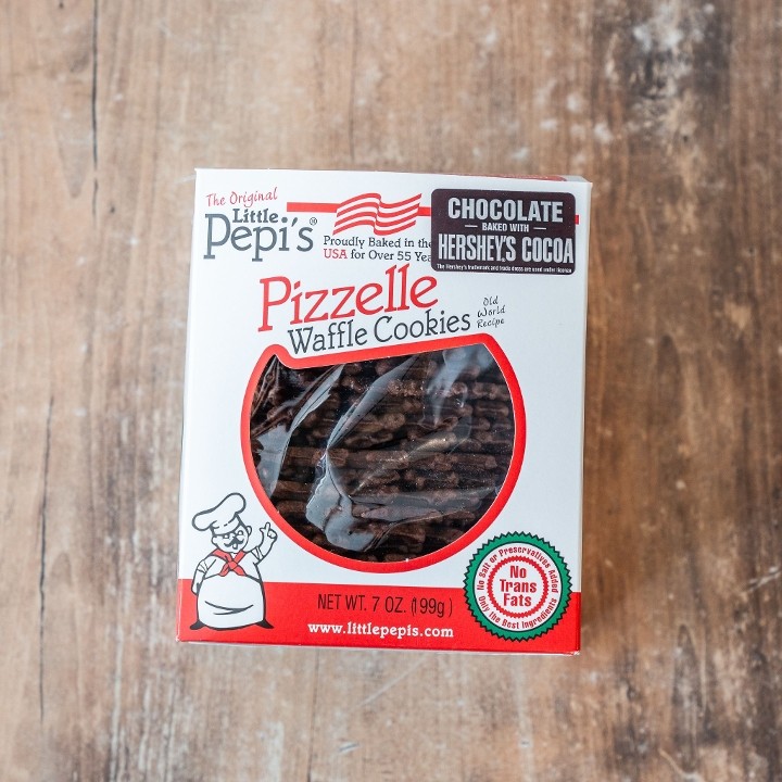 Little Pepi's Pizzelle Waffle Cookies - Chocolate