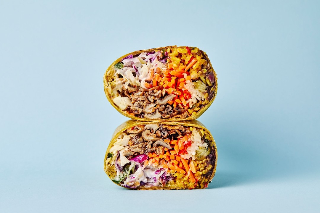 Vegan Mushroom Burrito