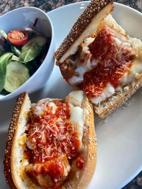 Meatball Parmigiana Sandwich