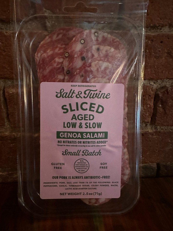 Salt & Twine Sliced Genoa Salami