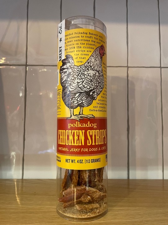 Polkadog Chicken Strip Jerky (4oz tube)