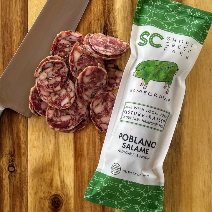 Short Creek Farm Poblano Salami