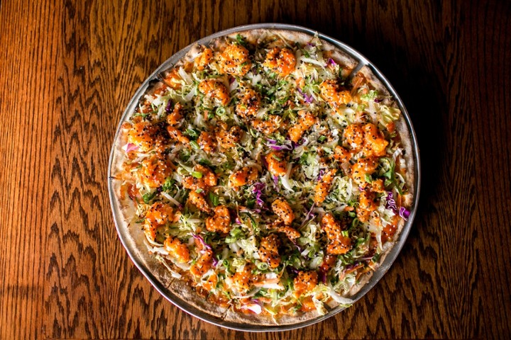 14" Firecracker Shrimp Pizza