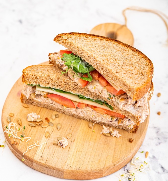 Half Apple Walnut Tuna Sandwich