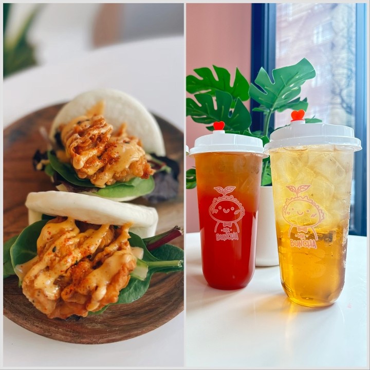 Combo1 Bao Bun + Fruit Tea