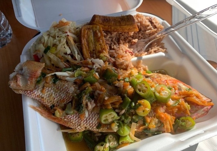 Steamed Whole Red Snapper