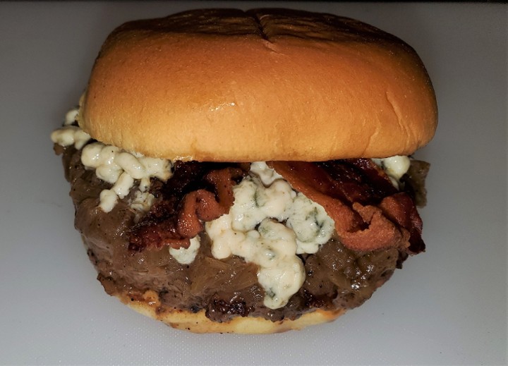 Bacon Black and Bleu Burger