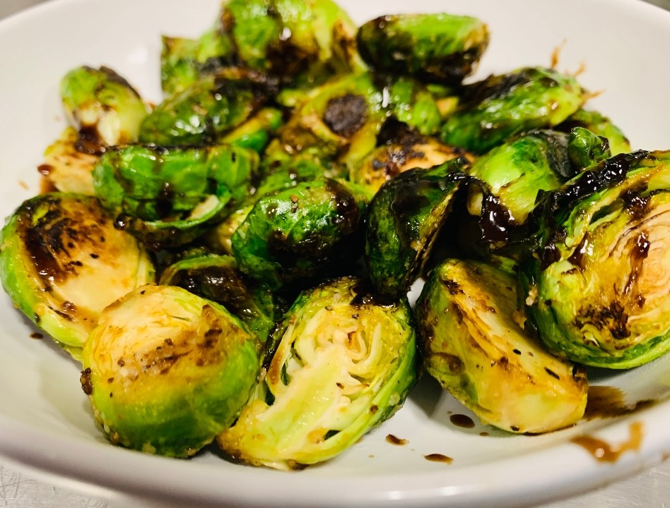 Pomegranate Glazed Brussel Sprouts