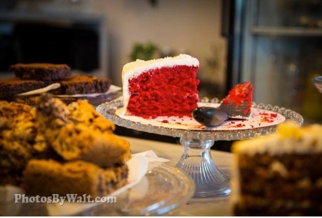 Slice Red Velvet Cake
