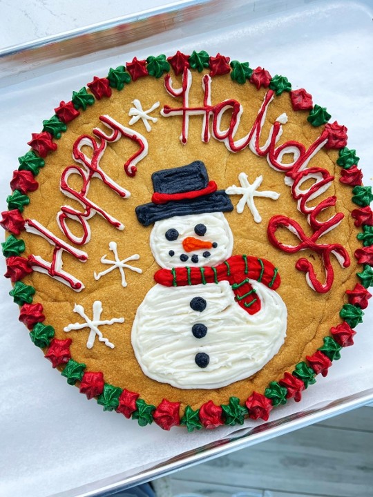 giant holiday cookie cake