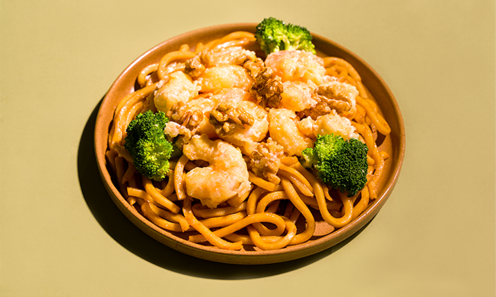 Walnut Shrimp Udon