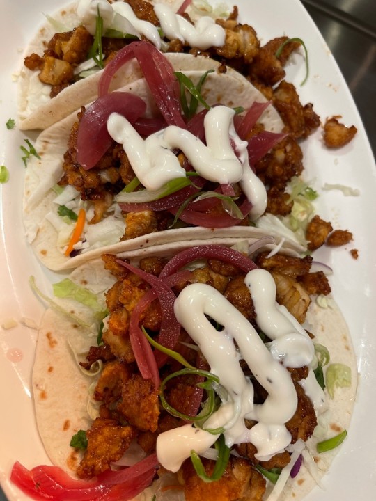 Fried Chicken Tacos