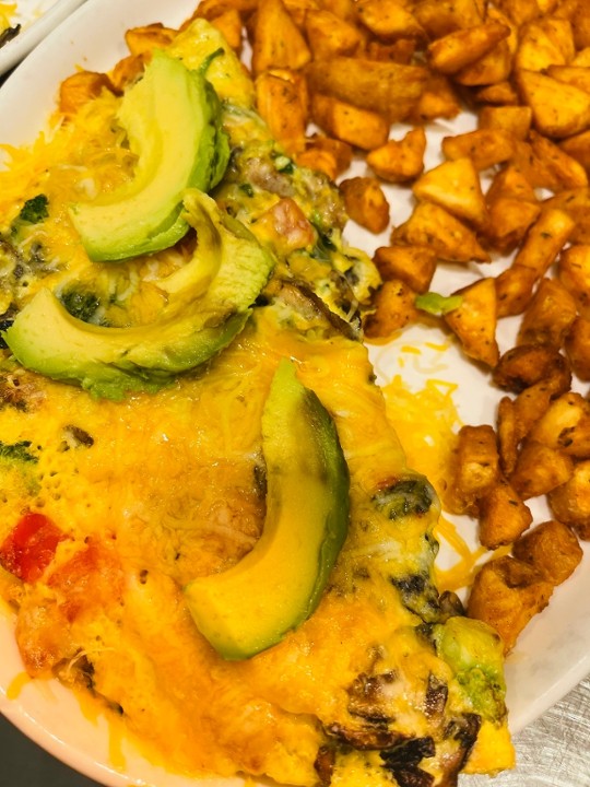 Veggie + Avocado Omelet