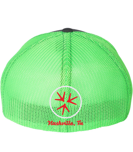 THIGHS Hat Grey&Lime Sm/Med