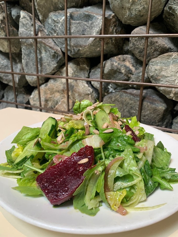 Arugula & little gem salad