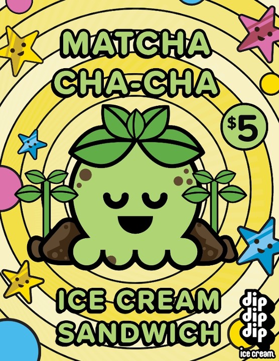 Matcha Cha-Cha Ice Cream Sandwich