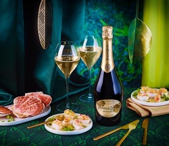 LET'S CELEBRATE shrimp cocktail & Perrier Jouet Champagne