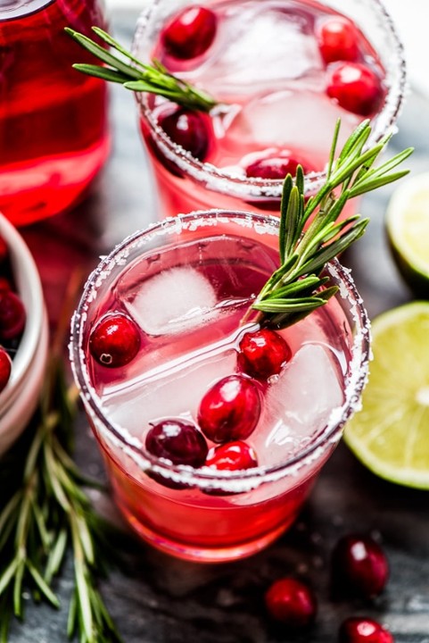 Mason Jar Cranberry Margarita