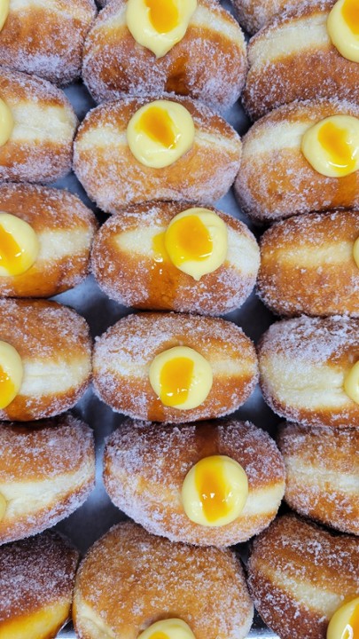 Lilikoi Creme Filled Malasada Donuts