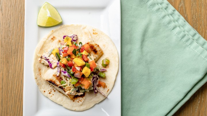 Charcoal Grilled Fish Taco
