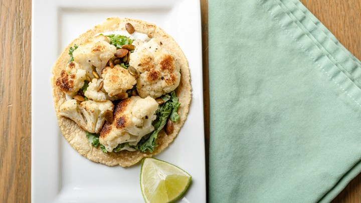 Caramelized Cauliflower Taco