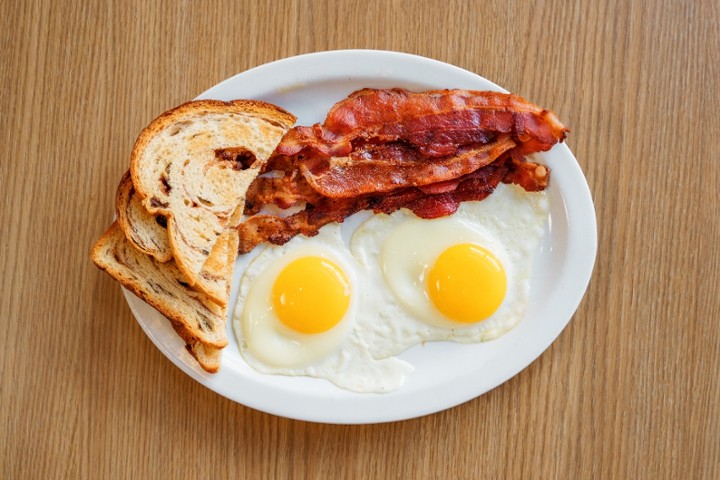 Eggs w/Bacon, Sausage or Ham