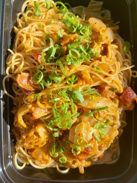 Kimchi Bacon Pasta