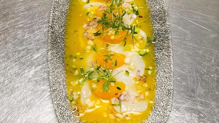 Tangerine Scallop Ceviche