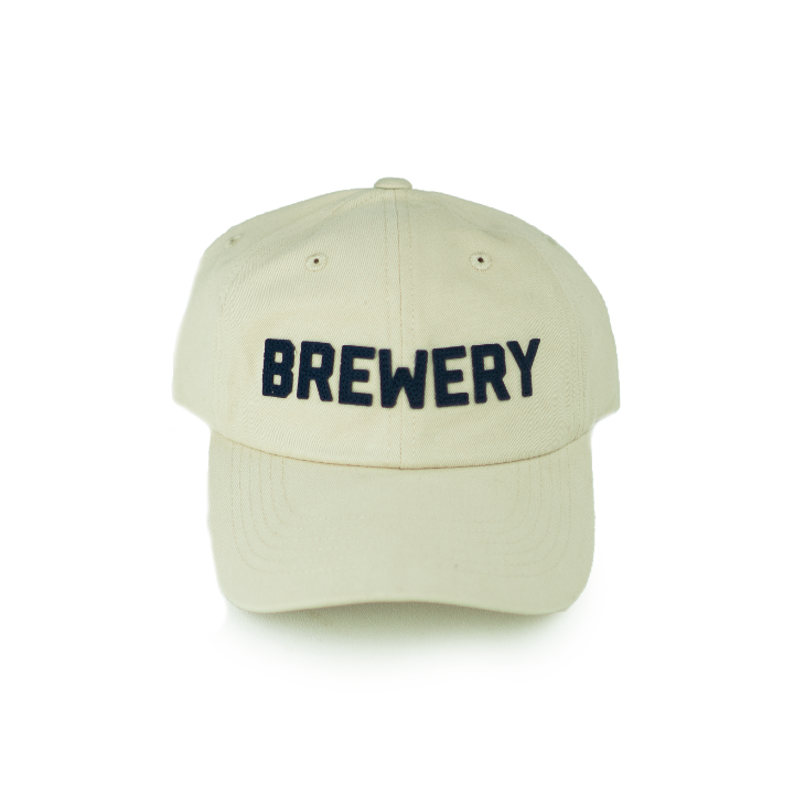 "Brewery" Dad Hat - Off White/Navy