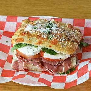 Focaccia Prosciutto Street Sandwich