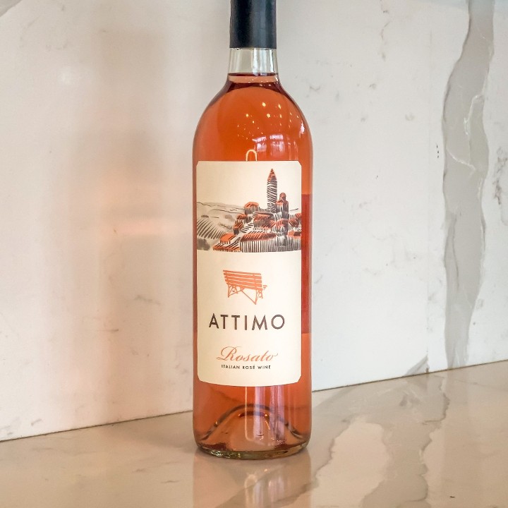 Bottle of Attimo Rosato Italian Rose Wine GF