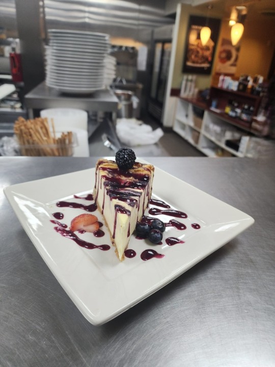 Blueberry Swirl Cheesecake