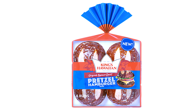 KING'S HAWAIIAN® || Original Hawaiian Sweet Pretzel Hamburger Buns