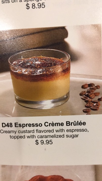 Espresso Creme Brulee(咖啡焦糖布丁）