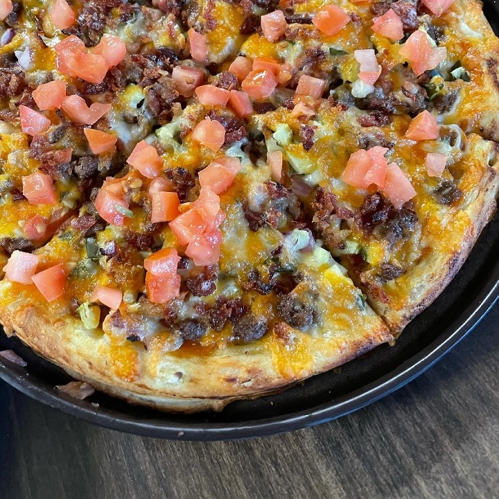 Take n Bake 10" Bacon Cheeseburger Pizza