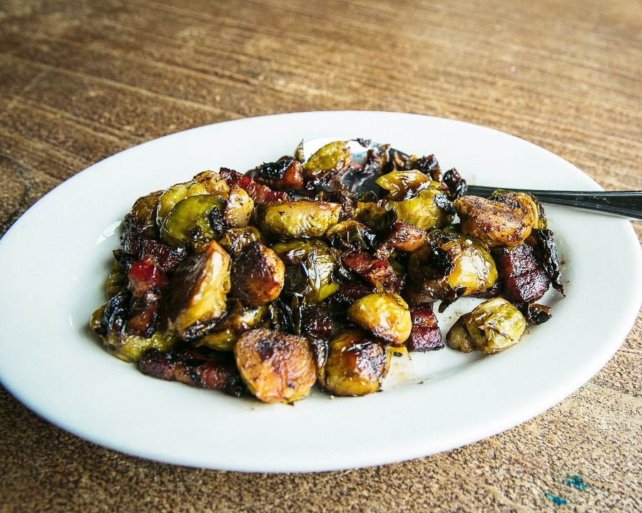 Roasted Brussels Sprouts w/ Pancetta (GF)