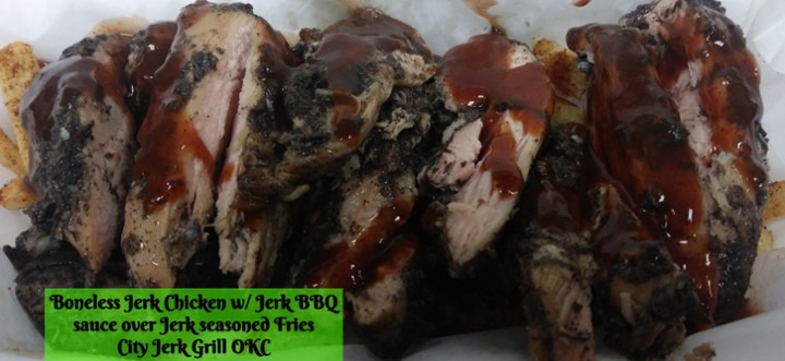 #1. Smoked Boneless Jerk Chicken