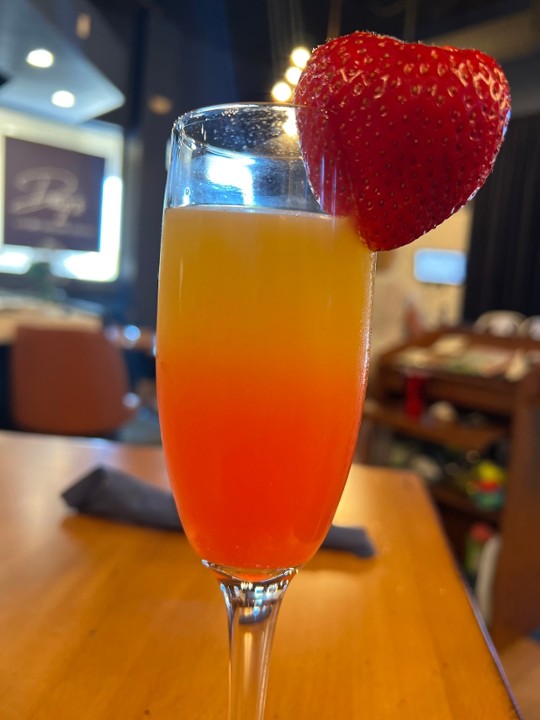 Tropical Mimosa 🏝 (Passion Fruit Topped w/Grenadine)
