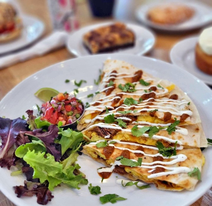 Brisket Breakfast Quesadilla