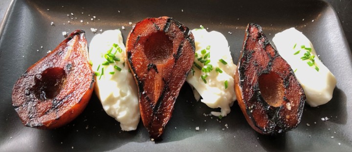 Grilled Pears & Fresh Burrata Cheese