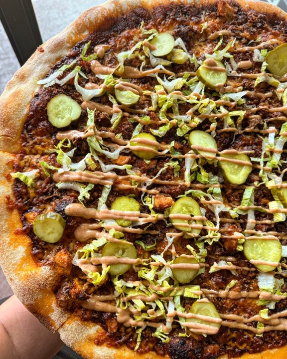 18” Nashville HOT Chicken pizza