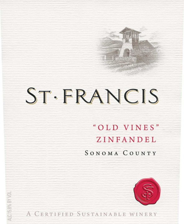 St. Francis Old Vines Zinfandel Bottle