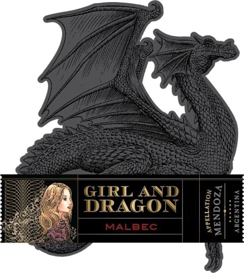 Girl and Dragon Malbec Bottle