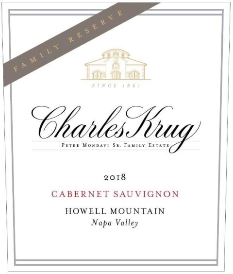 Charles Krug Howell Mountain Cabernet Sauvignon 2018 Bottle-Cellar
