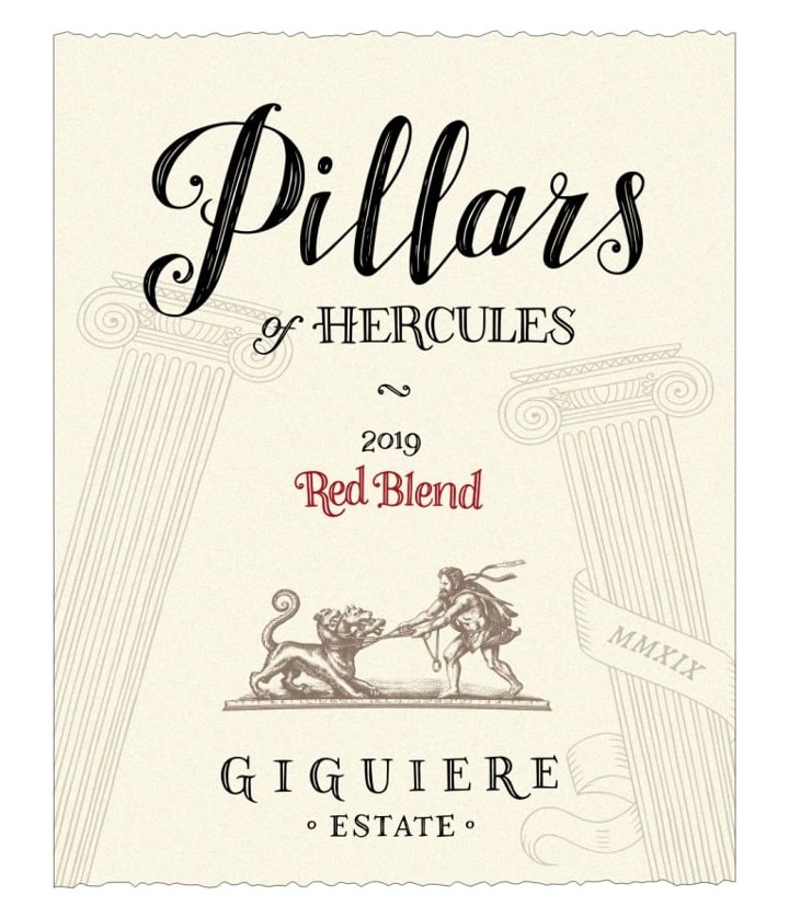Pillars of Hercules Red Blend Bottle